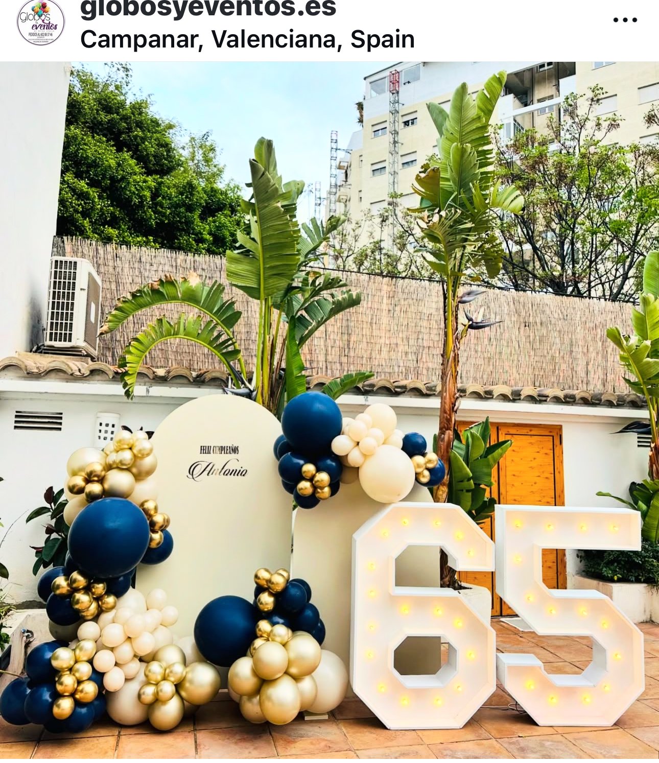 Fiesta 18 Cumpleaños con Número LED